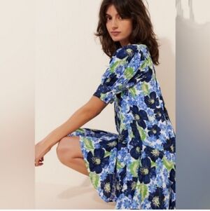 Floral Blue and Green Dress Original Price $148